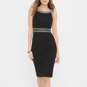 WHBM Tweed Combo Sheath Dress